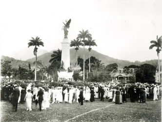 Enthüllung des Kriegerdenkmals, Port of Spain, Trinidad, 1920